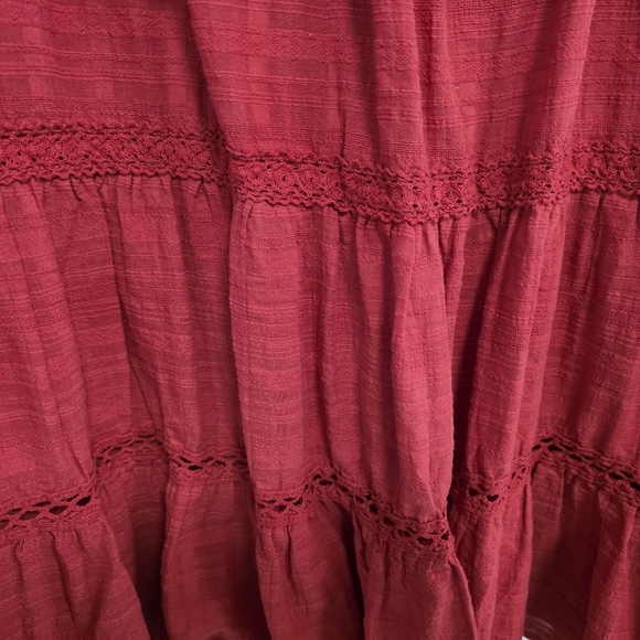 Knox Rose Red Tiered Tassel V-Neck Women's Mini Dress BNWT Size XXL - Picture 7 of 7